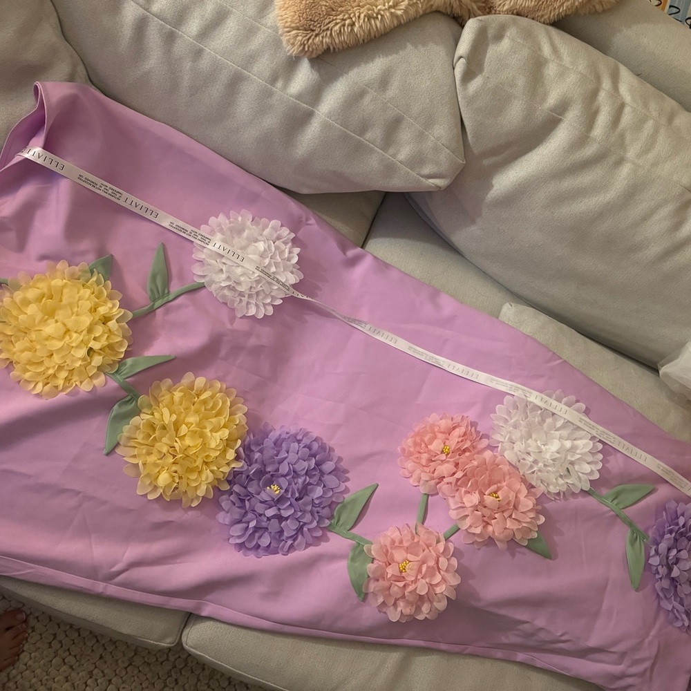 Buttercup Embroidered Maxi Dress in Purple - S / Purple - Picture 3 of 5